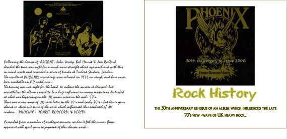 PHOENIX - 30th anniversary re-issue CD - Buy online - NOW!